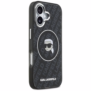 Karl Lagerfeld IML Karl Head Logo MagSafe Case for iPhone 17 - Black
