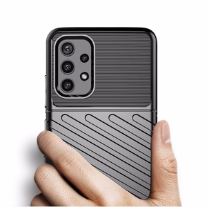 Thunder Case lankstus tvirtas tvirtas dėklas TPU dėklas telefonui Samsung Galaxy A72 4G žalias
