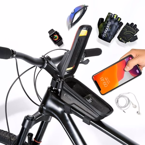 Tech-Protect V2 dviračio krepšys su vieta telefonui 1 l - juoda