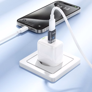 Adapteris USB A į USB C Hoco UA36C skaidrus juodas