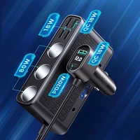 Įkroviklis automobilinis Joyroom (JR-CL06) 9in1 (5xUSB; 1xUSB-C; 154W) juodas