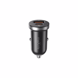 Maxlife MXCC-05 PD QC car charger 1x USB-C 1x USB 35W black