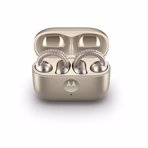 Motorola moto buds loop ausinės belaidės ant ausies kabinamos skambučiams/muzikai/sportui/kasdieniam naudojimui Bluetooth smėlio spalvos