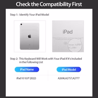 Dėklas su klaviatūra Dux Ducis DK Apple iPad 10.9 2022/iPad 11 2025 juodas