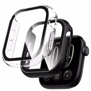 Tech-Protect Defense Black & Clear 2-Pack Case for Apple Watch 42 mm