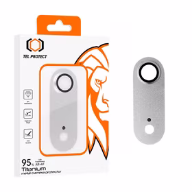 Grūdintas stiklas Tel Protect 95% AR+AF Full Metal Kameros apsauga kamerai skirtas Iphone 17 Air sidabrinis (kameros modulis)