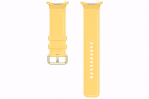 Geltonas „Samsung SNL35LY Sport Band“ laikrodžio dirželis (M/L), skirtas „Galaxy Watch9“ ir „Galaxy Watch8“