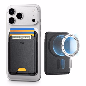 ESR Classic su RFID apsauga magnetinis „MagSafe“ kortelių dėklas telefonui – juodas
