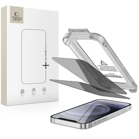 Tech-Protect Quick Set Spy+ Privatumo stiklas 2-jų rinkinys iPhone 12 / 12 Pro
