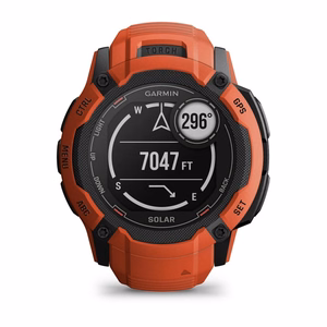 Garmin Instinct 2X Solar 2,79 cm (1.1") MIP 50 mm Skaitmeninis 176 x 176 pikseliai Lietimui jautrus ekranas Raudona GPS (palydovinis)