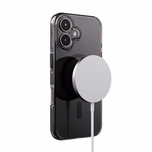 Crong Clear MAG Pro MagSafe dėklas, skirtas iPhone 16, juodas
