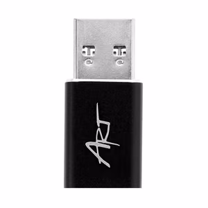 USB A 3.0 į USB C adapteris ART C12 OTG juodas