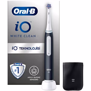 Oral-B Electric Toothbrush iO White Clean Rechargeable For adults Number of brush heads included 1 Number of teeth brushing modes 2 Black/White