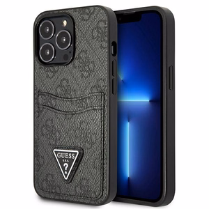 Guess GUHCP13LP4TPK iPhone 13 Pro / 13 6.1 Blue/Blue hardcase 4G Triangle Logo Cardslot