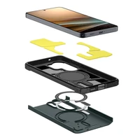Spigen Tough Armor Mag MagSafe dėklas skirtas Samsung Galaxy S26 Ultra - žalias