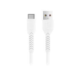 Maxlife MXUC-04 kabelis USB - USB-C 1,0 m 3A baltas