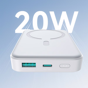 Išorinė baterija Power Bank Joyroom JR-W020 20W Magnetic Wireless 10000mAh balta