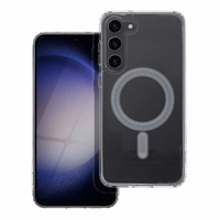 Dėklas Clear Mag Cover (MagSafe) skirtas Samsung S916 S23 Plus skaidrus