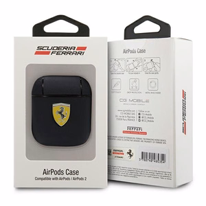 AirPods dėklas Ferrari FESA2LEBK On Track Leather - juodas