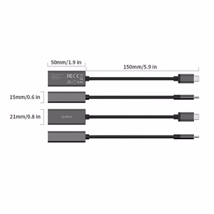 Orico XC-R45-V1 tinklo adapteris USB-C–RJ45, „Gigabit Ethernet“, 1 Gbps – juodas