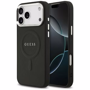 Guess Classic Logo MagSafe чехол iPhone 17 Pro Max черный