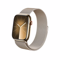 Crong Milano Steel – Stainless Steel dirželis Apple Watch 38/40/41/42 mm (Champagne)
