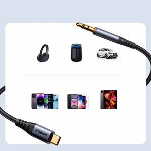 Audio adapteris Joyroom (SY-A07) iš "USB-C" į 3,5mm 1.2m juodas