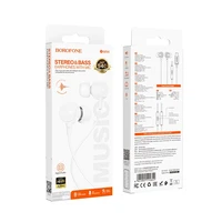 Ausinės Borofone BM94 USB-C baltos