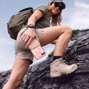 Tech-Protect Kevlar Aura dėklas, skirtas Samsung Galaxy Z Flip 8, suderinamas su MagSafe – rožinis