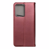 SMART MAGNETO Dėklas telefonui XIAOMI Redmi Note 12 Pro 5G - bordo