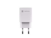 NATEC RIBERA GAN ĮKROVIKLIS 1X USB-A + 1X USB-C 30W BALTAS