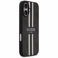 "Guess 4G Printed Stripes MagSafe" dėklas iPhone 17 - juodas