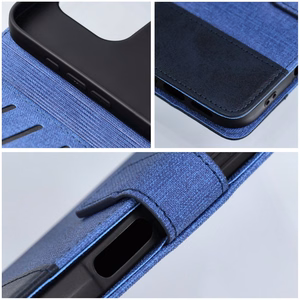 GOMMA Book dėklas telefonui IPHONE 17 mėlynas