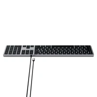 Wire keyboard USB C QWERTY Satechi Slim W3 Wiraudonas ST-UCSW3M space pilkas