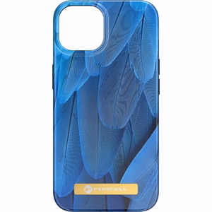 FORCELL F-PROTECT Mirage dėklas telefonui suderinamas su MagSafe IPHONE 15 Plus mėlynas paukštis