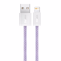 Baseus Dynamic kabelis USB į Lightning, 2.4A, 2m (violetinis)