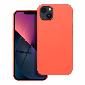 Silikoninis dėklas telefonui iPhone 13 persikinis