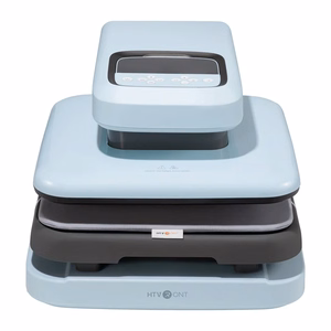 HTVRONT Auto 2 Digit Heat Transfer Press (Light Blue)