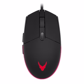 Pelė VARR Gaming laidinė + kilimėlis (295x210x2mm) juodos spalvos