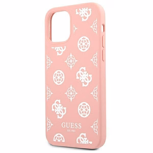 Guess GUHCP12LLSPEWPI iPhone 12 Pro Max 6.7" rožinis/rožinis kietas dėklas Peony kolekcija