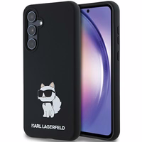 Karl Lagerfeld Silikoninis Choupette dėklas Samsung Galaxy A35 - juodas