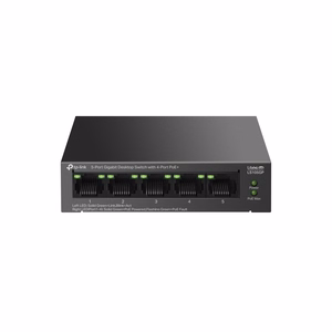 TP-Link LiteWave 5 priev. gigabitų stalinis komutatorius su 4 priev. PoE+