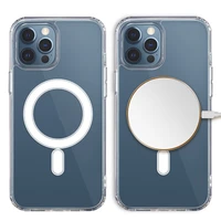 Atsparus smūgiams 1,5 mm magnetinis dėklas telefonui Samsung Galaxy A55 5G skaidrus su dideliu skylute