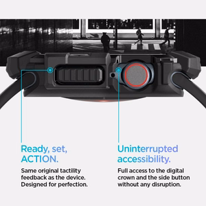 Spigen Rugged Armor dėklas Apple Watch 10 (42mm) - juodas