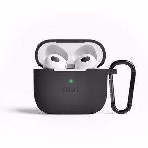 Etteri silikoninis dėklas, skirtas AirPods 3 juodas