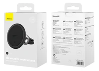 Baseus C01 Overseas Edition magnetinis automobilinis laikiklis ventiliacijos angai - juodas