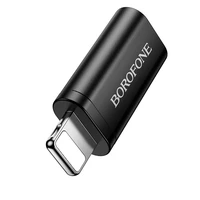 Borofone adapteris BV26A - Type C į Lightning - juodas