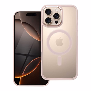 COLOR EDGE MAG COVER dėklas telefonui suderinamas su Magnetiniu IPHONE 16 Pro Max rožinė