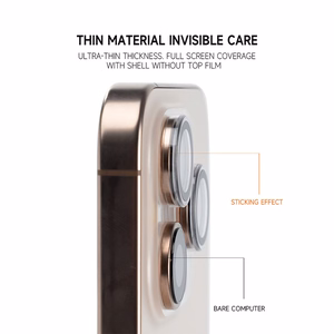 Tel Protect 3D Lens juodi grūdinti apsauginiai stiklai Apple iPhone 18 Pro / 18 Pro Max kameros lęšiams (3 vnt.)