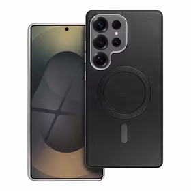 GENTLEMAN MAG COVER Dėklas telefonui su magnetiniu MagSafe SAMSUNG S25 FE juodas